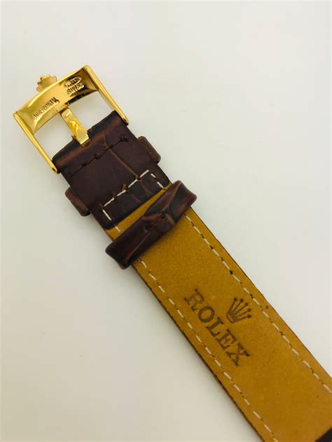 replacement rolex leather strap|genuine Rolex strap.